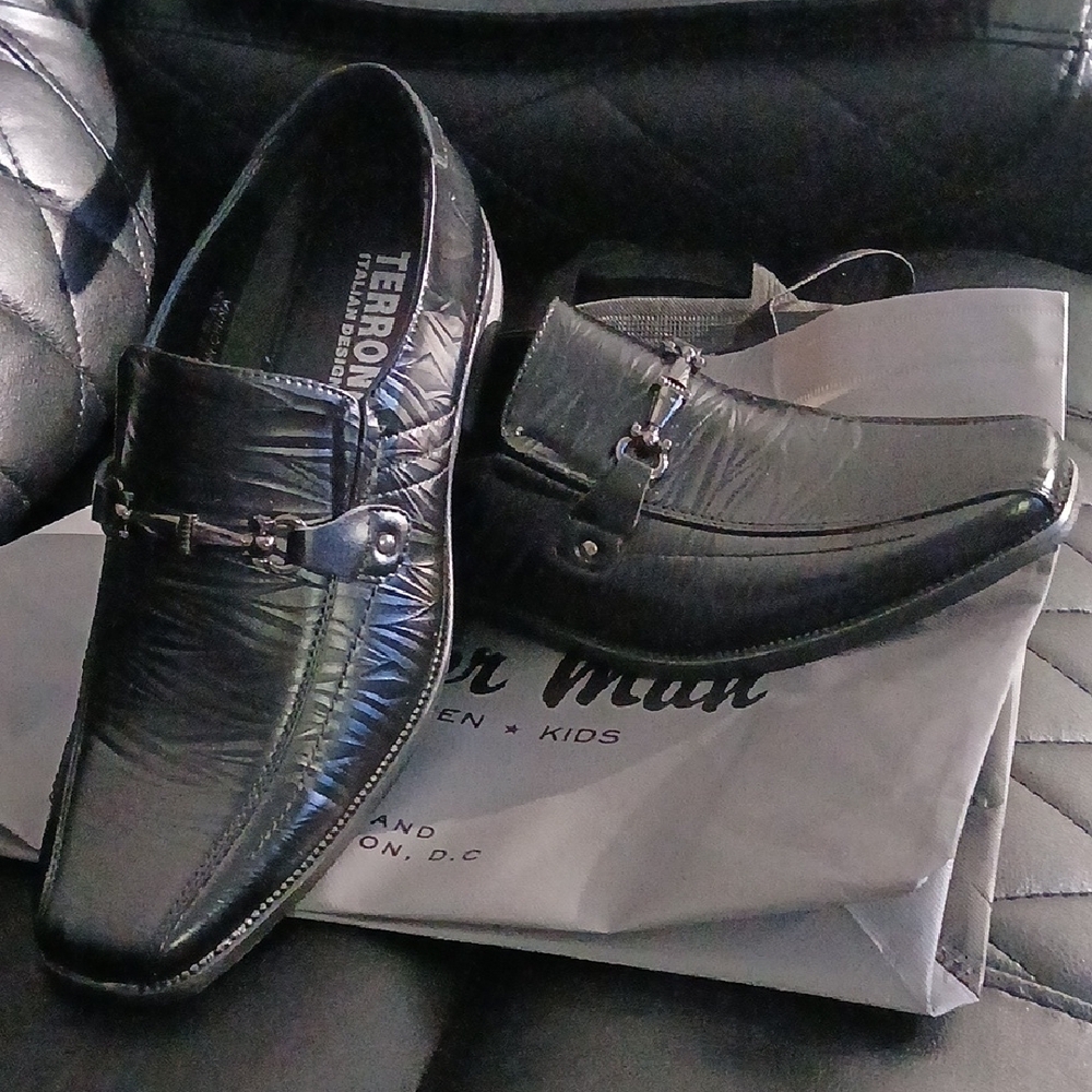 Terroni Italian Black Loafers